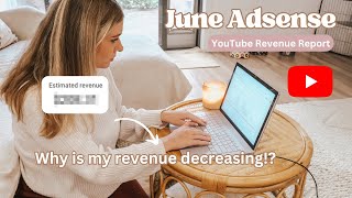 How Much YouTube Paid Me in JUNE with 9k Subscribers | YouTube AdSense Revenue Report
