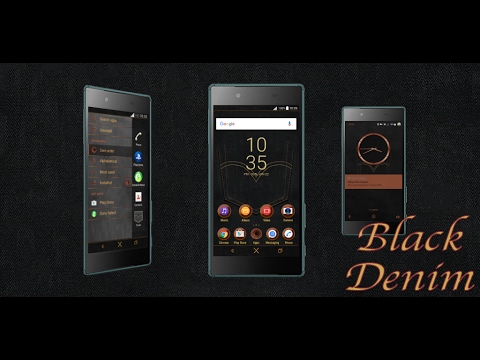 Black Denim Theme for Xperia Video