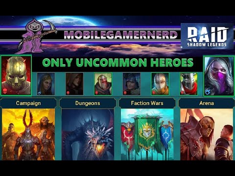 DAY 126: Raid Shadow Legends Uncommon Only Adventure (Doom Tower and Dwarves Faction Crypt Team)