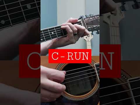 Classic Bluegrass C-RUN #guitarlesson #shorts