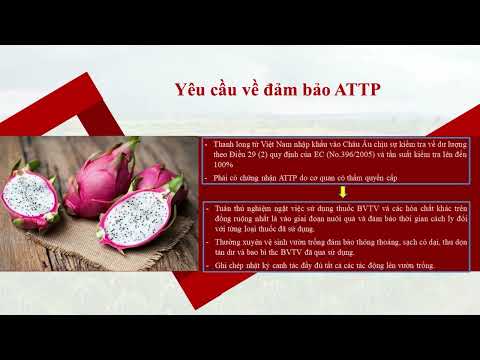 Bài giảng sản xuất thanh long đạt tiêu chuẩn xuất khẩu EU