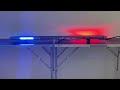 LED rampa 108cm - oranžovo červeno-modrá + biela / 10-30V / ECE R65 - Video Youtube