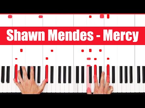 Mercy Piano - How to Play Shawn Mendes Mercy Piano Tutorial!