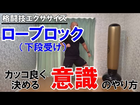 下段受け（ローブロック）を鋭くやる方法【格闘技エクササイズ動作ポイント】