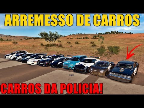 ARREMESSO COM OS CARROS DA POLICIA & DEU RUIM - FORZA HORIZON 3 - GAMEPLAY