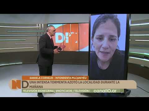 Pilcaniyeu: una fuerte tormenta provocó anegamientos y la suspensión de clases