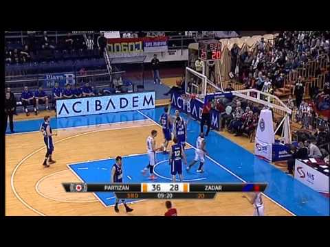 ABA Liga 2014/15, Round 25 match: Partizan NIS - Zadar (15.3.2015)