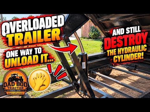 Overloaded Dump Trailer: How We Got 4 "Tons" of Dirt Out