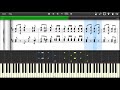 William Tell Overture Synthesia Sheet Music Piano Tutorial 4K 60 Fps