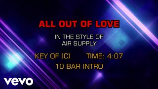 Air Supply - All Out Of Love (Karaoke)