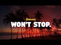 Gunna Won T Stop Lyrics