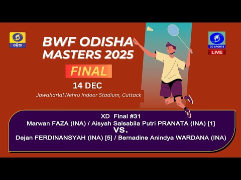Live: Match#1 ||Odisha Masters BWF Tour Super100 | XD Final#31 | 14/12/25