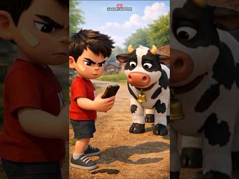 Gara² Telepong Sapi 🤣🤣 #shorts #kartun #animasilucu