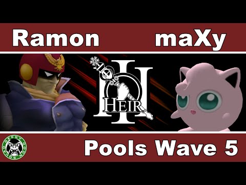 Heir 3 - Ramon (Cpt.Falcon) Vs. maXy (Jigglypuff) - Pools Wave E - Melee Singles