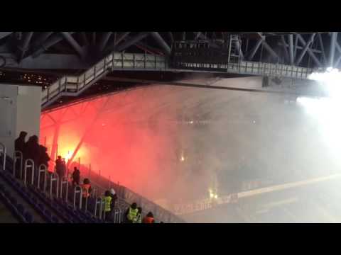 Lech Poznań - ZAGŁĘBIE SOSNOWIEC (15.03.2016) doping i piro