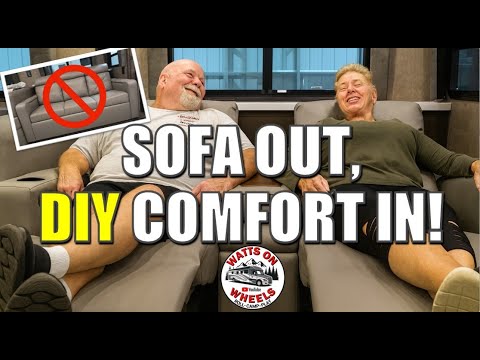 💪 DIY RV Recliner Installation | Replacing the Old Sofa for Comfort!