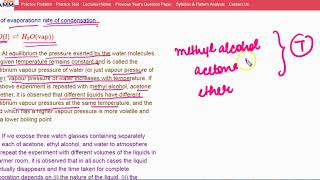 Liquid-Vapour Equilibrium|Class11 Chapter7|CBSE|NCERT