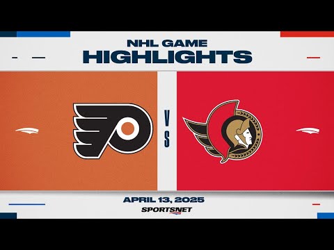 NHL Highlights | Flyers vs. Senators - April 13, 2025
