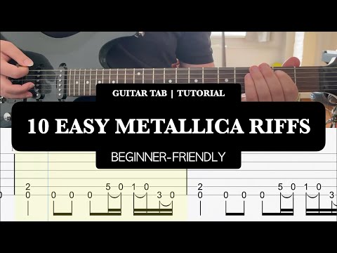 10 Easy Metallica Riffs | Beginner-Friendly TAB Video