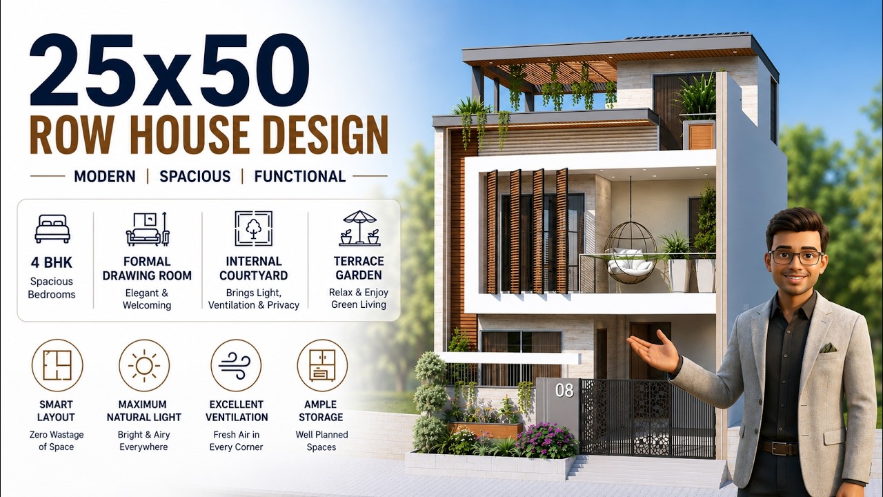 25x50 Row House Tour