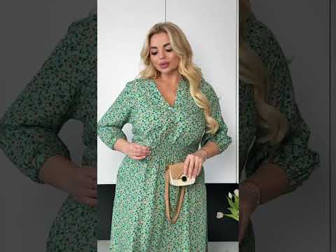 Штапельное летнее платье - фото 1 - id-p2541908227