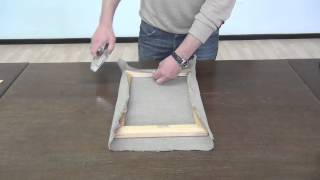 2, How to attach fabric to a canvas