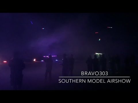 Night Flying with Onboard Pyrotechnics Part 2 - Southern Model Airshow