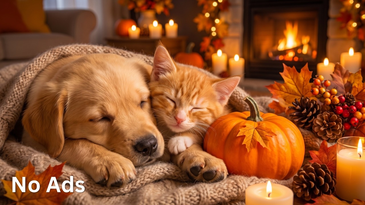 24 HOURS Gentle Anti-Anxiety Music for Dogs 🐶🍁 Calm Stress, Feel Safe & Enjoy Deep Sleep 💤 No Ads