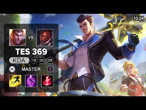 TES 369 Jayce Top vs Lucian - KR Master Patch 10.24