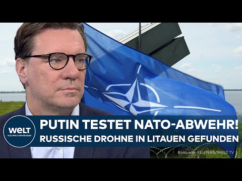 RUSSISCHE DROHNE IN LITAUEN: „Der Luftraum der Nato wird regelmäßig verletzt“