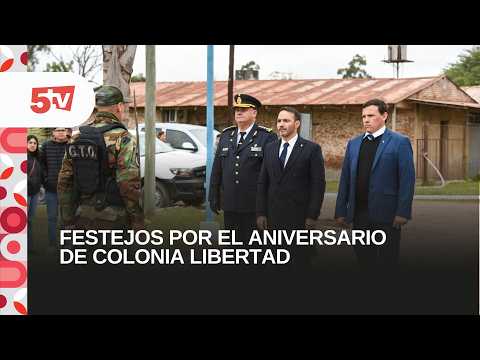 FESTEJOS POR EL ANIVERSARIO DE COLONIA LIBERTAD-PEDRO TRIBBIA, INTENDENTE