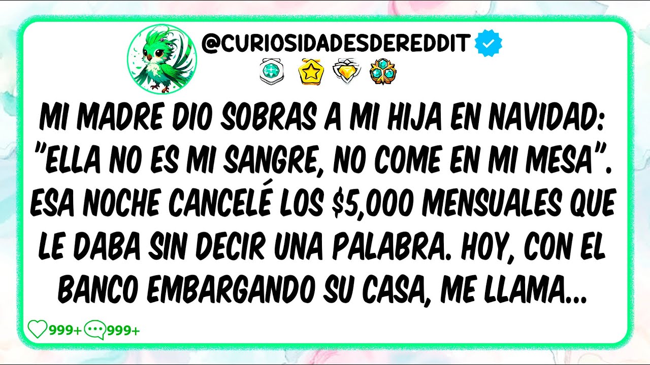 Mi madre dio SOBRAS a mi hija en Navidad: Ella no es mi SANGRE, no come en mi mesa. Esa noche...