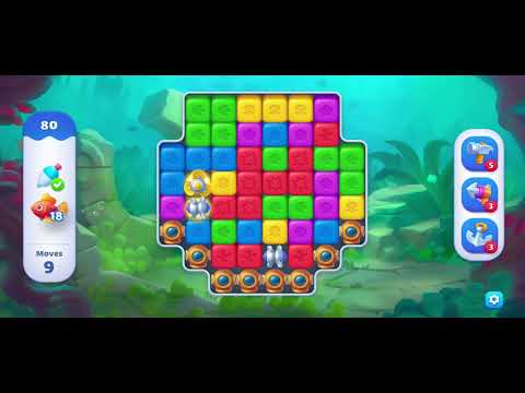 FISHDOM BLAST LEVEL 80 ~ No boosters