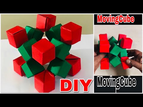 Origami Cube/Colour paper craft/Origami moving cubes/Paper Crafts/Origami Cube