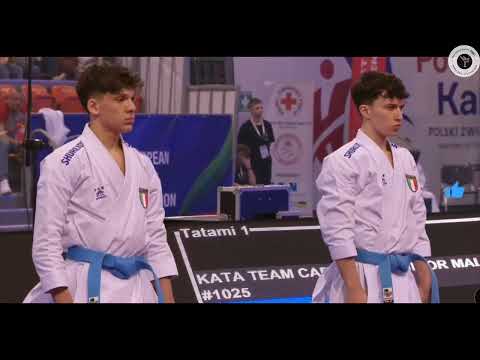 Kata ANAN (Turkey🇹🇷)  vs  OHAN (Italy🇮🇹).  Male Team Kata . The European karate championship 2025