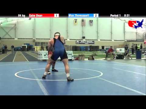 Gabe Dean vs. Max Thomusseit at 2013 ASICS University Nationals - FS