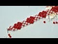 PandaHall Tutorial en vídeo sobre el tema de San Valentín de corazón Pulsera de punto de cristal