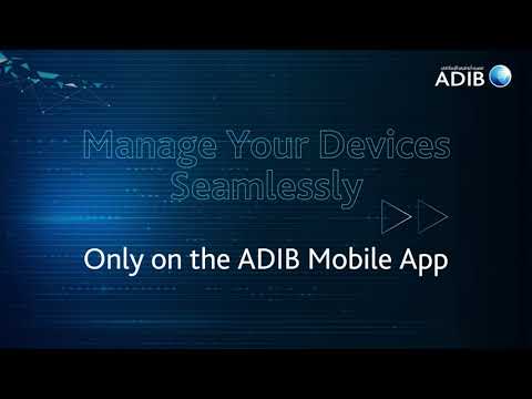 ADIB Mobile App - Manage Devices