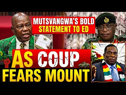 Chris Mutsvangwa speaking at a political gathering.