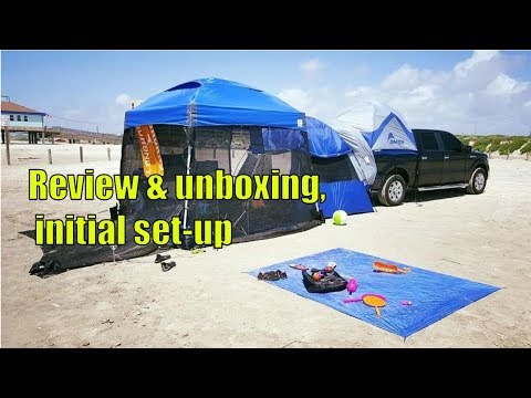 2018 E Z UP Dome Instant Shelter Canopy, 10 by 10 unboxing, initial set up and review