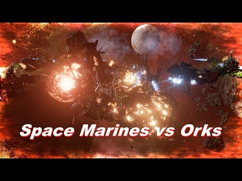 Space Marines vs Orks! Rank 137, Heroic Difficulty, 1500 Points - Battlefleet Gothic Armada