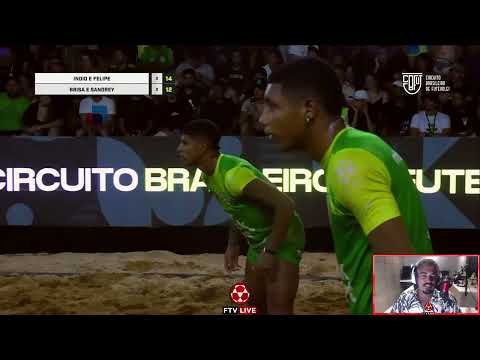 FINAL HISTÓRICA - Índio e Felipe x Brisa e Sandrey - CBFUT - Cuiabá MT - React FTV Ep 186