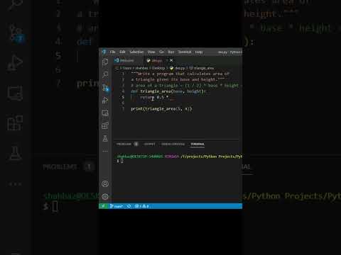 Python Tutorial How To Calculate Triangle Area In Python