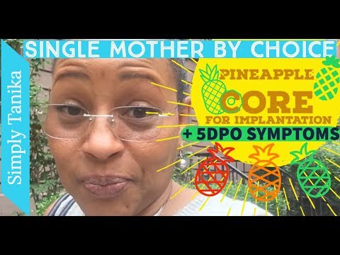 Pineapple Core for Implantation and 5DPO Symptoms Video