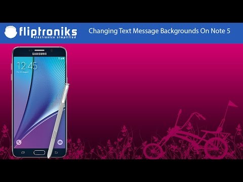 Samsung Galaxy Note 5: How to Change Text Messages Background Style - Fliptroniks.com