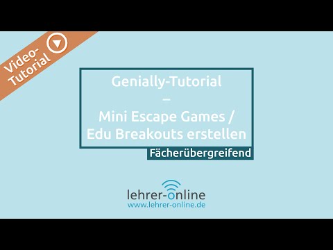 Genially-Tutorial: Mini Escape Games / Edu Breakouts erstellen