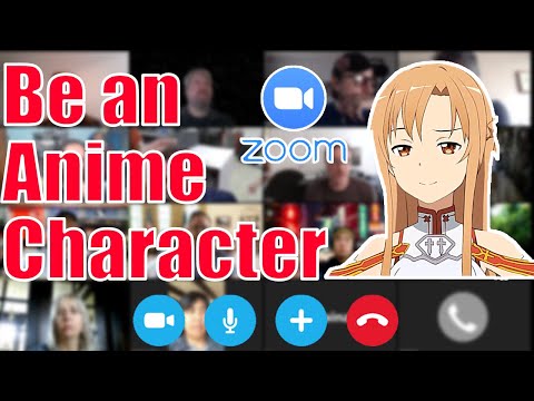 How to be an Anime Character on Zoom for Free