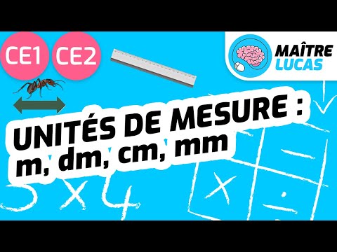 Unités de mesure : m, dm, cm, mm, CE1 - CE2 - Cycle 2 - Mathématiques - Grandeurs et mesures