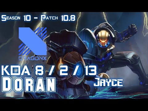 DRX Doran JAYCE vs LUCIAN Top - Patch 10.8 KR Ranked