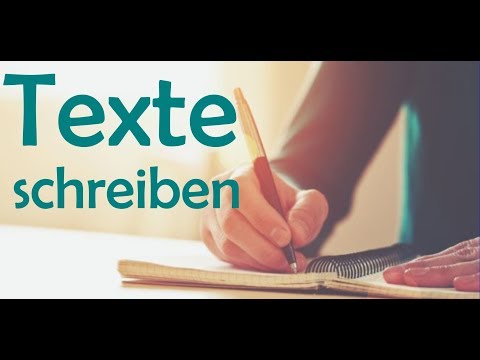 Como escrever um bom texto em alemão do A1